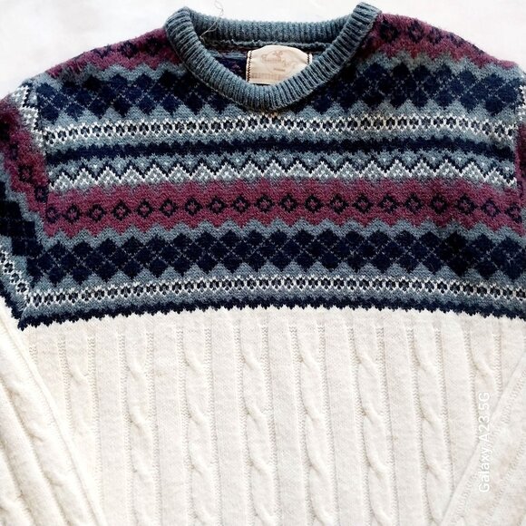Vintage Traverse Bay Trading XL Nordic Pattern Sweater Cozycore Classic Winter - Picture 3 of 5